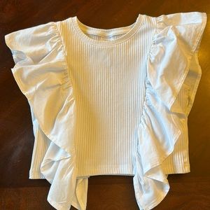 Zara kids 11-12 ruffle top